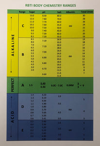 RBTI Body Chemistry Ranges